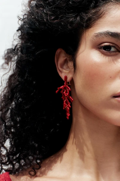 CORAL EARRINGS