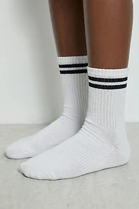 TWO-PACK OF MID-CALF STRIPED SPORTS SOCKS