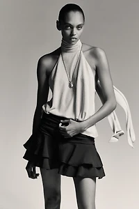 RUFFLE SKORT