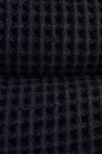 WAFFLE-KNIT COTTON BATH TOWEL