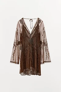 EMBROIDERED DRESS ZW COLLECTION LIMITED EDITION