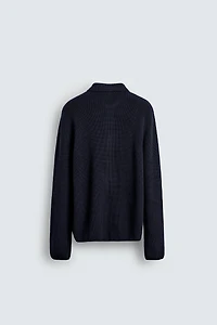 RIBBED CARDIGAN
