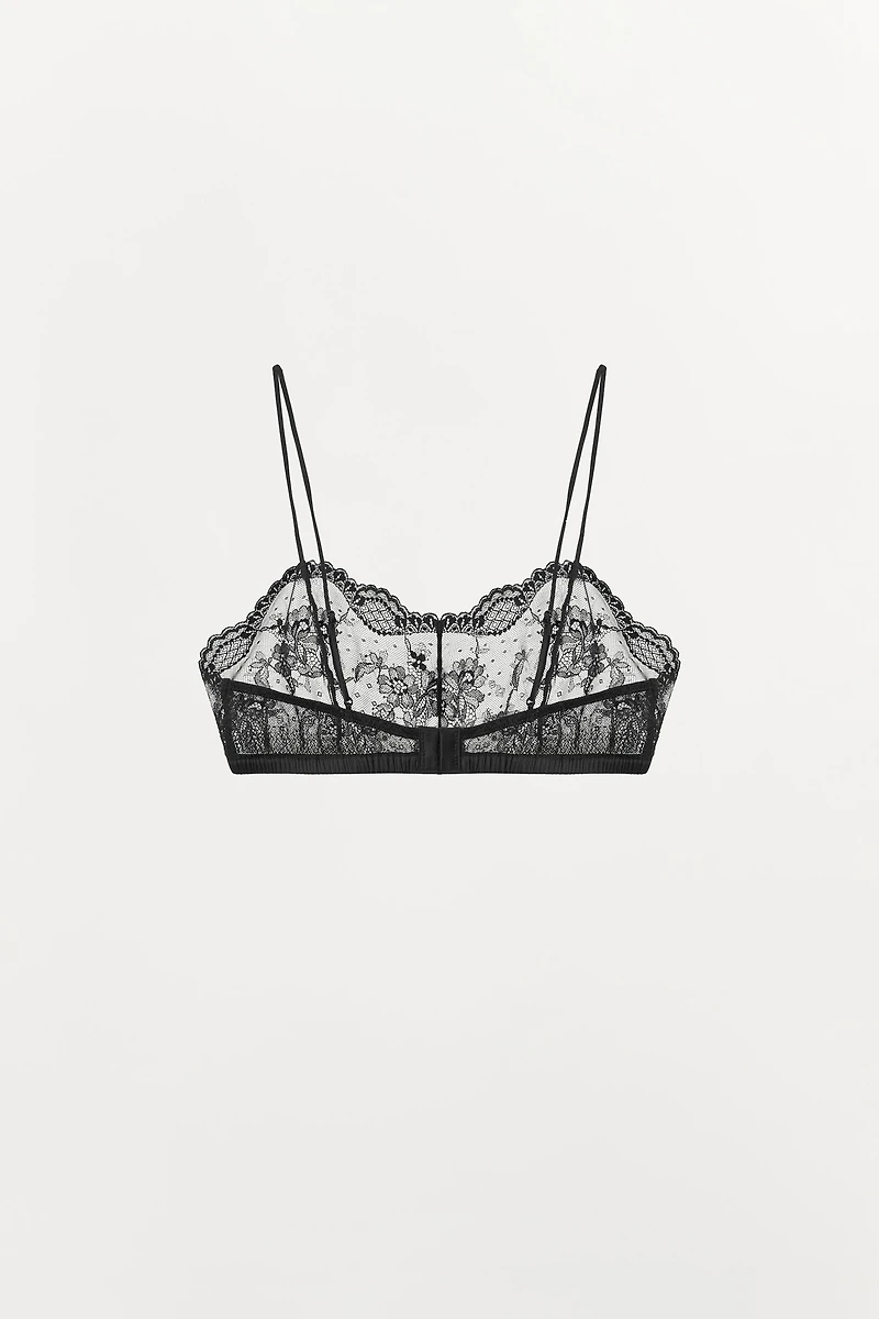 LACE BANDEAU BRA