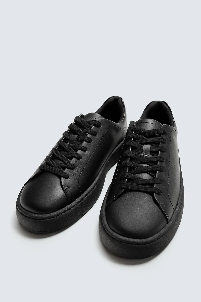 THICK SOLE LEATHER SNEAKERS