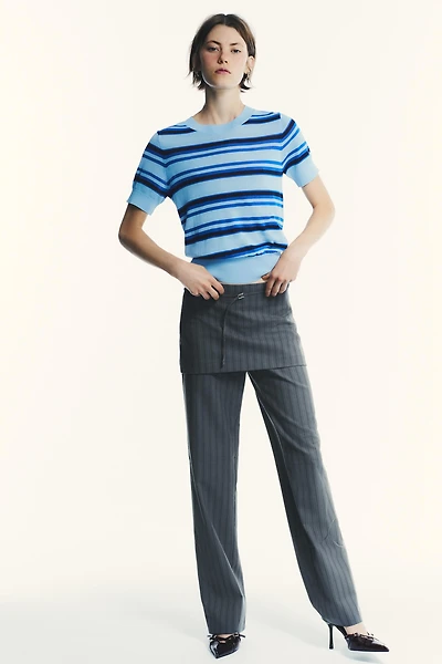 STRIPED KNIT TOP