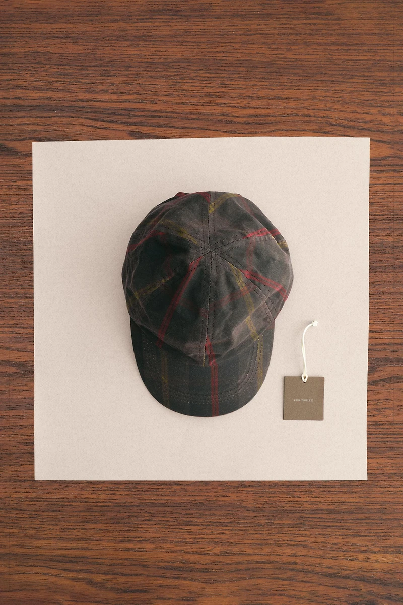 ZARA TIMELESS - CASQUETTE ENDUITE À CARREAUX