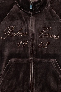 TEXT VELVET JACKET