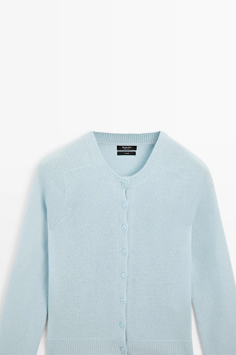 Cardigan court 100 % cachemire