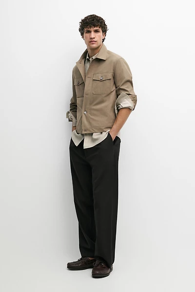 Double pocket trucker jacket