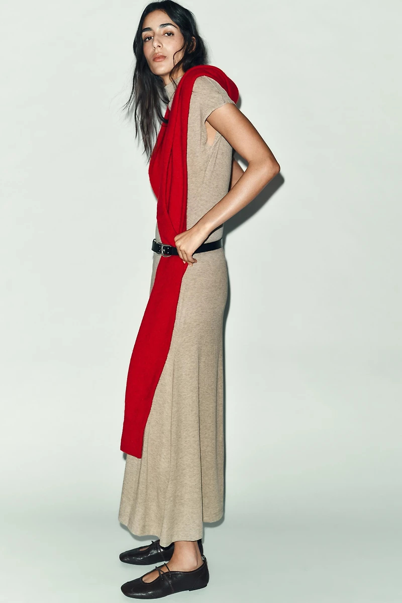 HIGH NECK MAXI DRESS