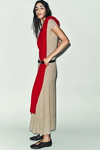 HIGH NECK MAXI DRESS