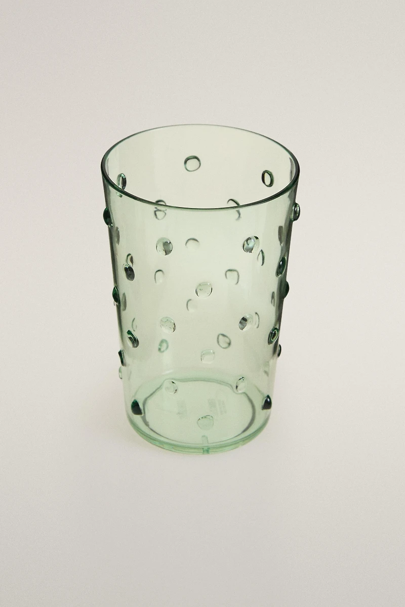 ACRYLIC POLKA DOT SOFT DRINK TUMBLER