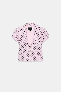 POLKA DOT CROPPED JACKET