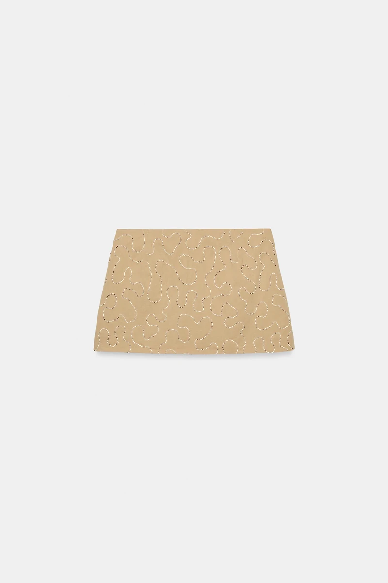 BEADED MINI SKORT