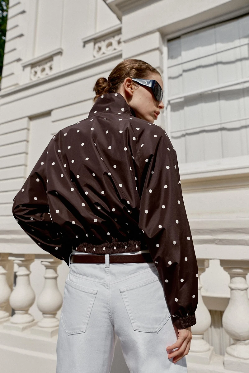 POLKA DOT BOMBER JACKET