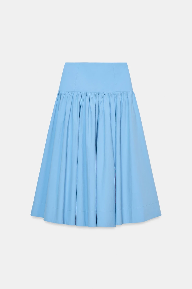VOLUME MIDI SKIRT