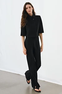 ZW COLLECTION FLARE PANTS WITH VENTS