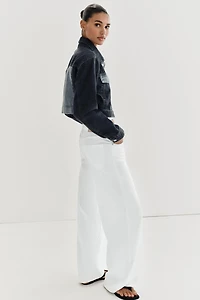 Z1975 CONTRAST SHORT DENIM JACKET