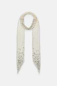 JEWELED BEADED BANDANA