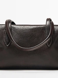 Nappa leather west satchel bag