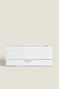 LACQUERED JEWELRY BOX WITH DRAWER