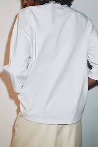 RUSTIC THREE-QUARTER SLEEVE T-SHIRT
