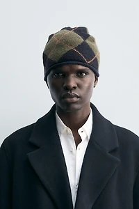 BONNET BEANIE JACQUARD LOSANGES