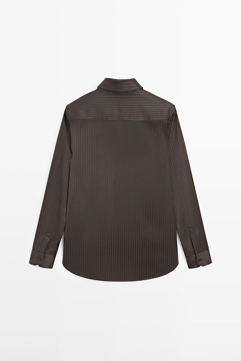 Striped flowing shirt