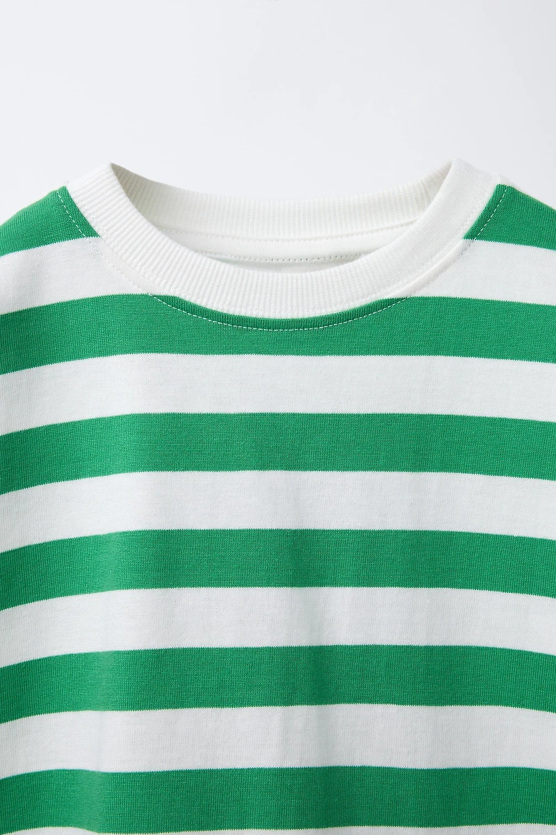 STRIPE PRINT T-SHIRT