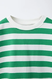 STRIPE PRINT T-SHIRT