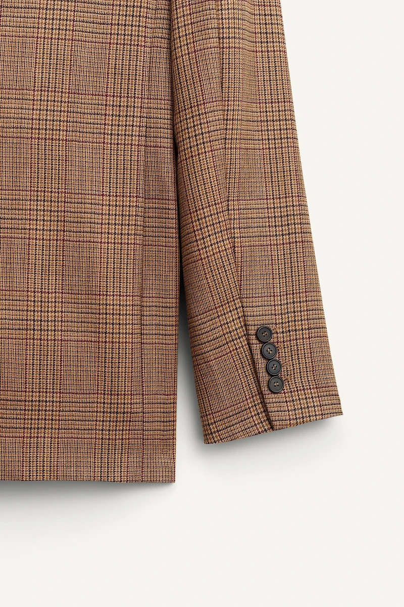 100% WOOL PLAID BLAZER LIMITED EDITION