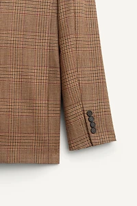 100% WOOL PLAID BLAZER LIMITED EDITION