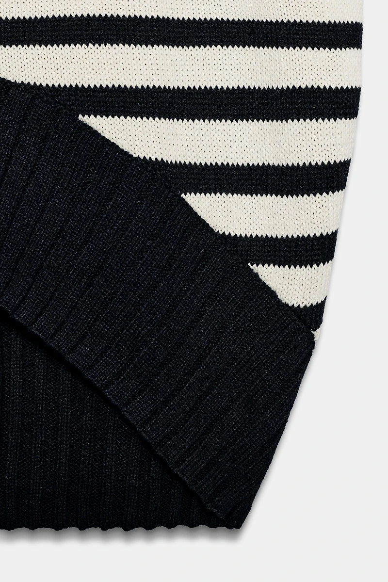 STRIPED KNIT VEST