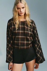 PLAID COTTON TOP