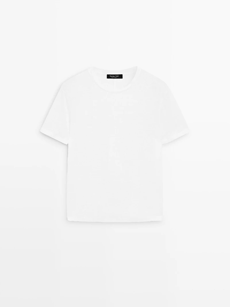 100% linen short sleeve T-shirt