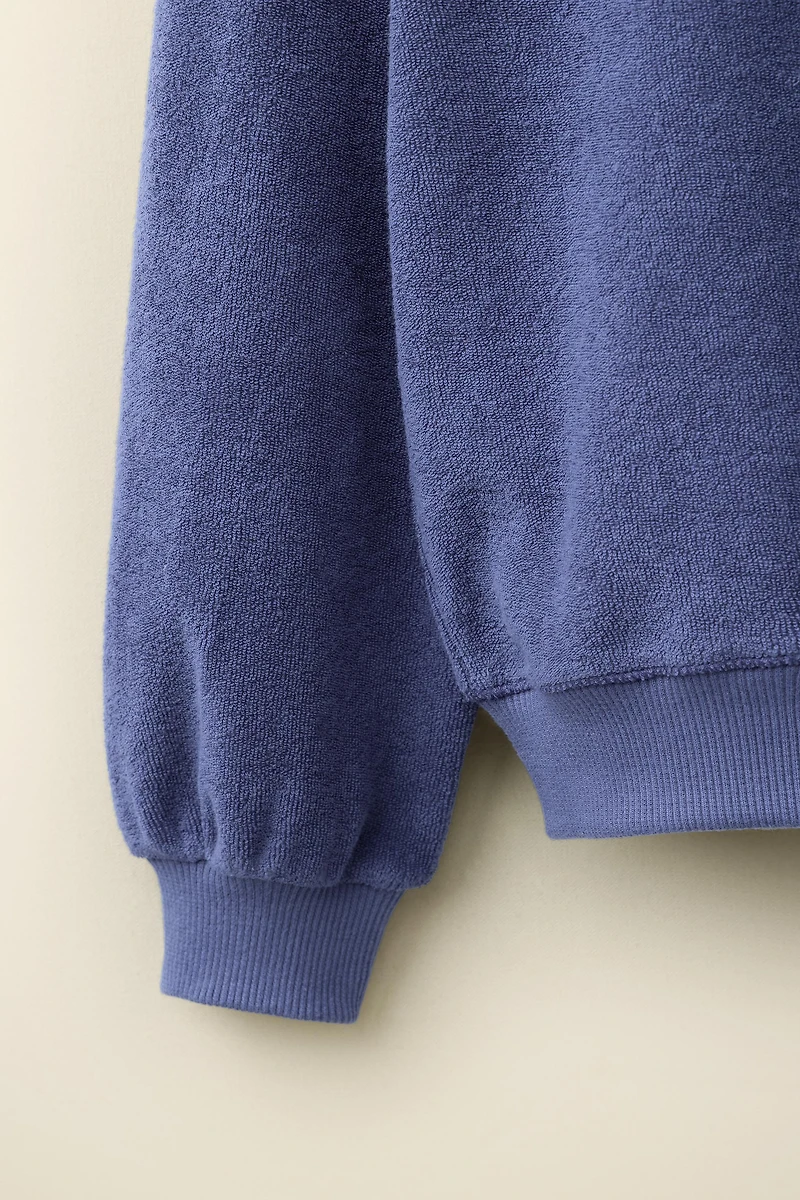 TERRYCLOTH SWEATSHIRT CREATED BY CARAMEL LONDON X ZARA