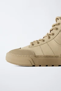 TECHNICAL HIGH-TOP SNEAKERS