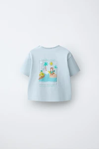 T-SHIRT IMPRIMÉ ANIMAUX SURF
