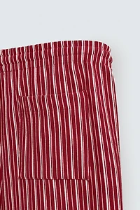 STRIPED RELAXED FIT PANTS