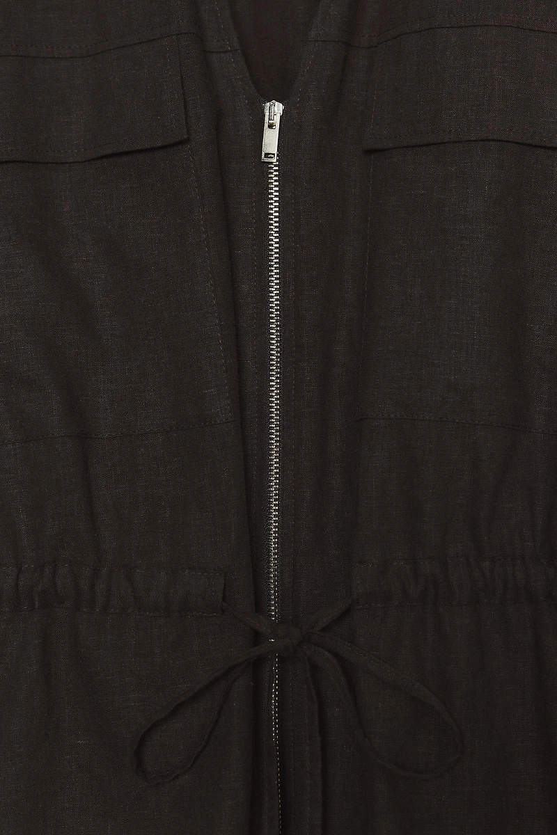 LINEN SAFARI TOP