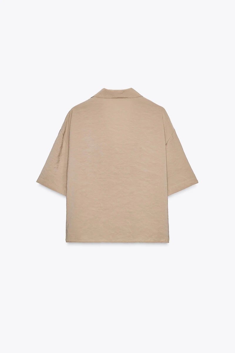 CHEMISE FLUIDE MANCHES COURTES