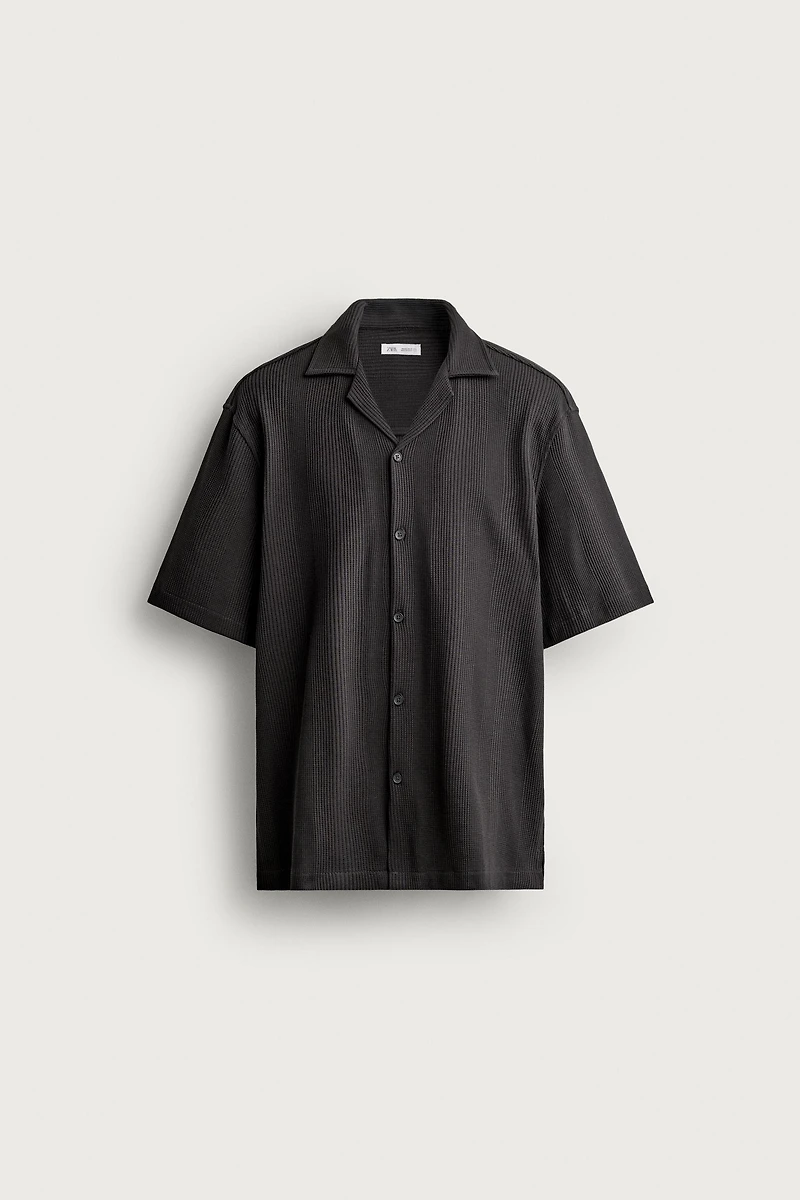 TEXTURED REGULAR FIT SHIRT