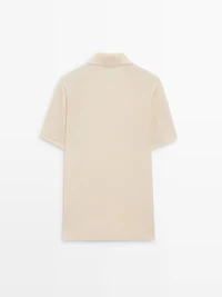 Short sleeve cotton polo shirt