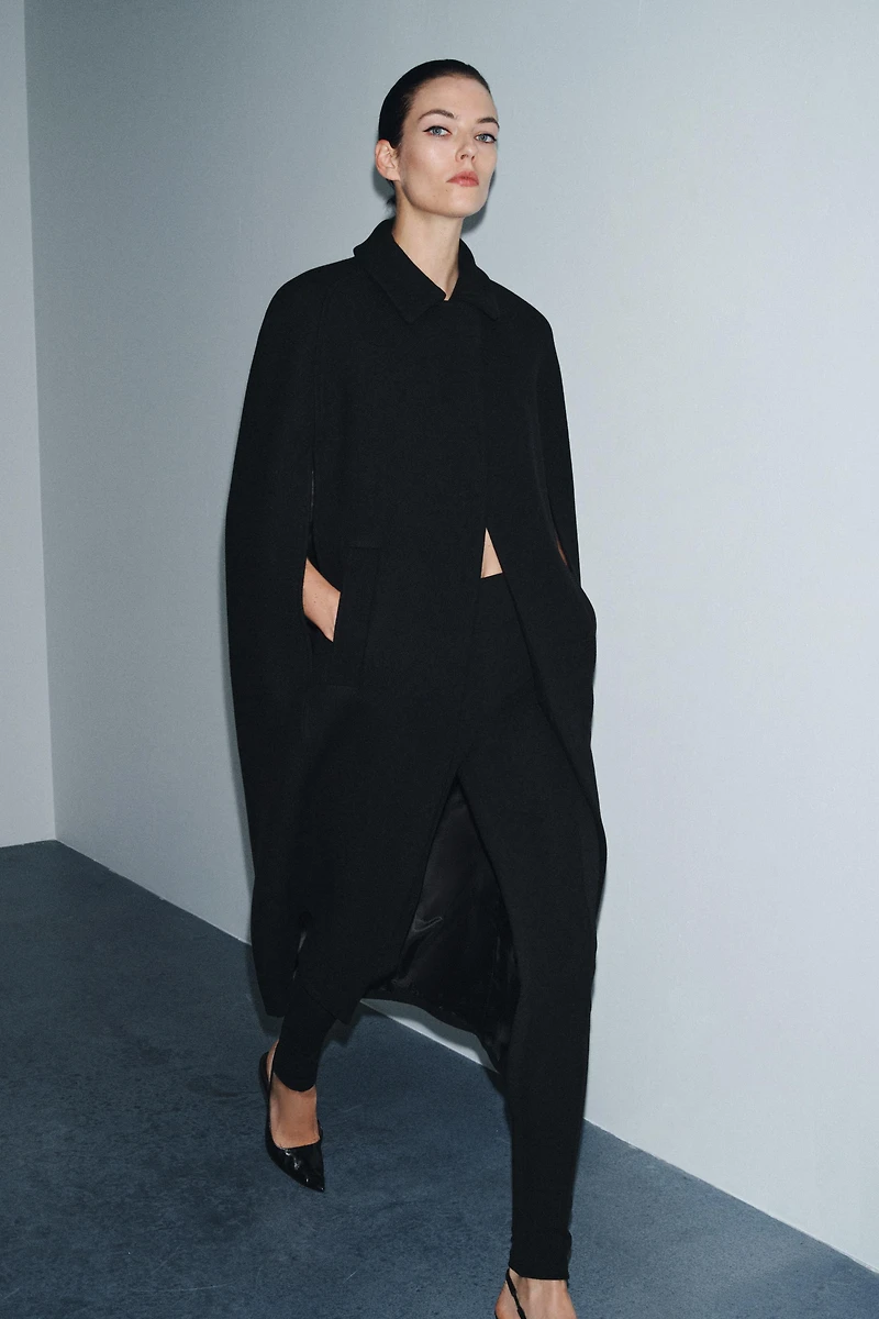 ZW COLLECTION LIMITED EDITION WOOL BLEND CAPE COAT