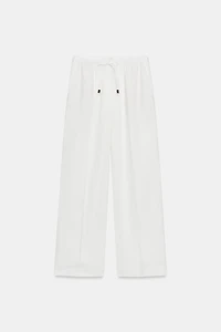 PANTALON DROIT AVEC LIN