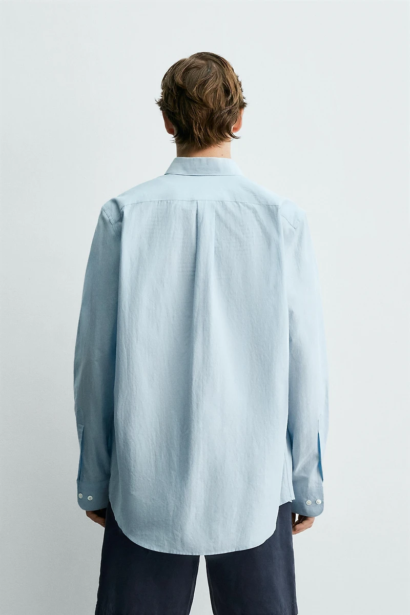REGULAR FIT FLOWY POCKET SHIRT AARON LEVINE X ZARA