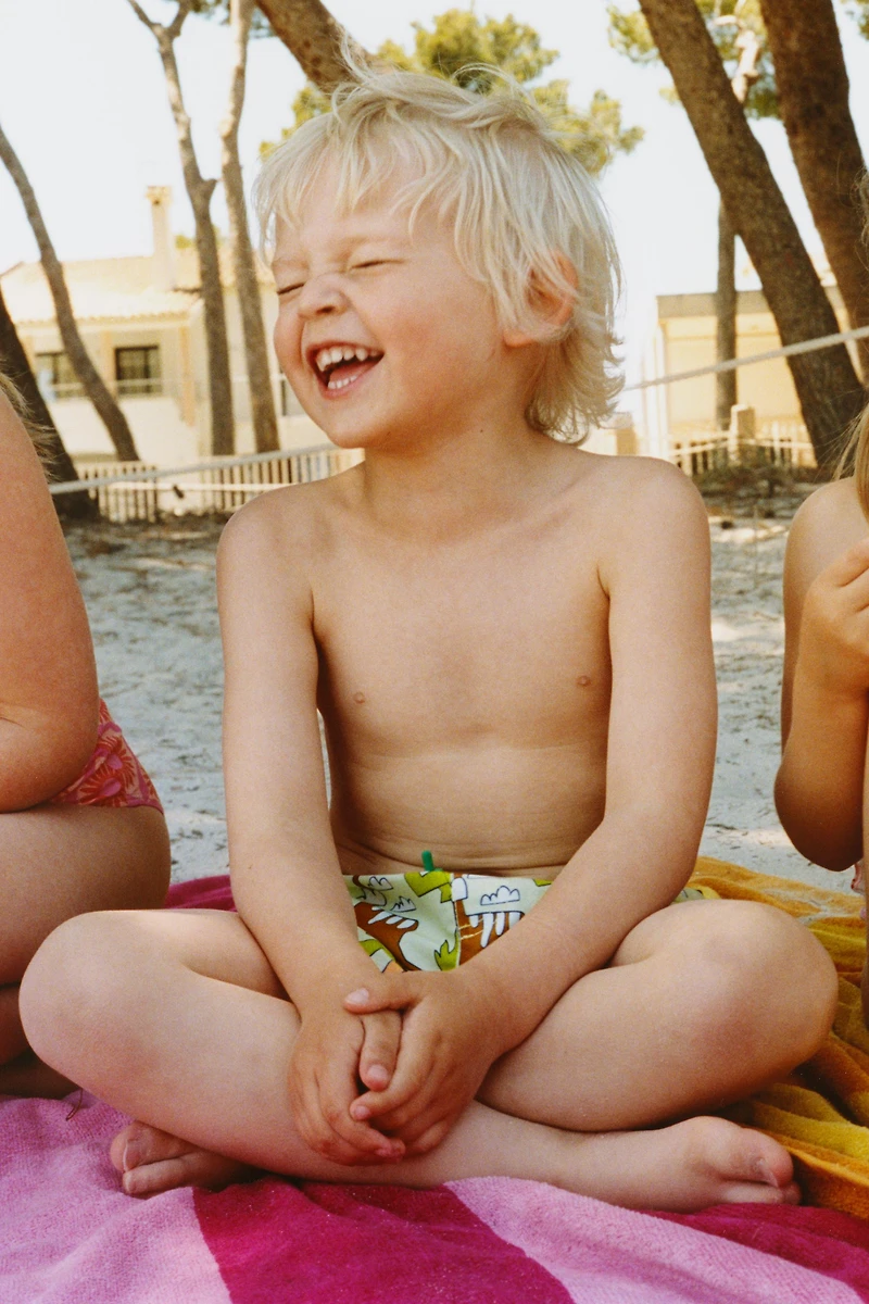 1-6 YEARS/ DINOSAUR SWIM SHORTS