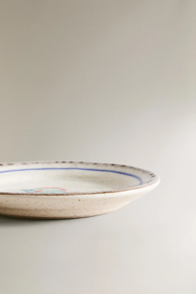 STONEWARE FISH SIDE PLATE