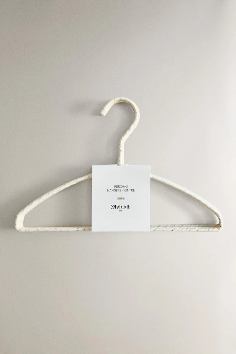 SET OF LINED BABY HANGERS (SET OF 4)
