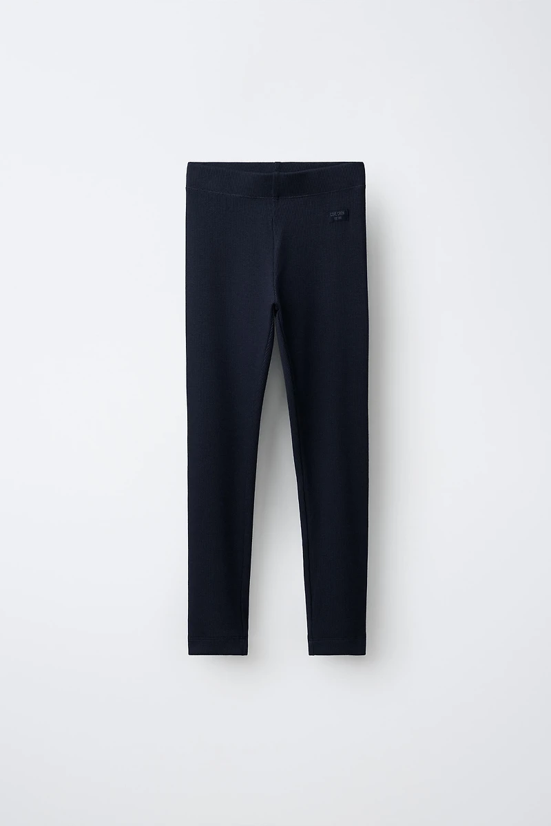 LEGGING CÔTELÉ À ÉTIQUETTE